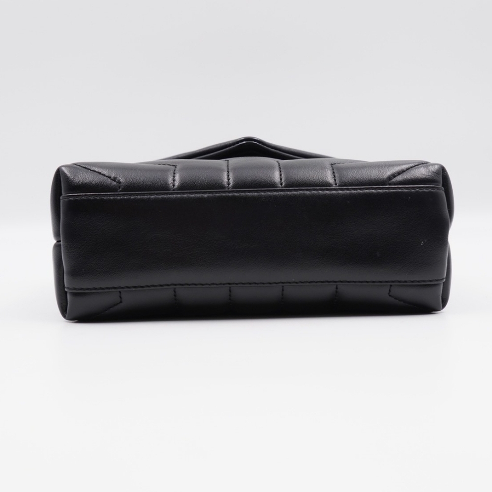 CF49 💟 Saint Laurent Loulou Shoulder Bag Matelasse Chevron Leather Toy - Picture 12 of 15